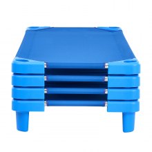 VEVOR Stapelbares Kinderbett Schlafbett Blau 4-tlg. 130x57x15cm Kinder-Liege