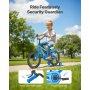 VEVOR Kinderfahrrad, 14 Zoll BMX-Stil-Fahrrad, empfohlene Kindergröße 95-116 cm, Stützräder inklusive, 4-8 Jahren Kinder, Kleinkinderfahrrad für Jungen und Mädchen zum Fahrradlernen, blau