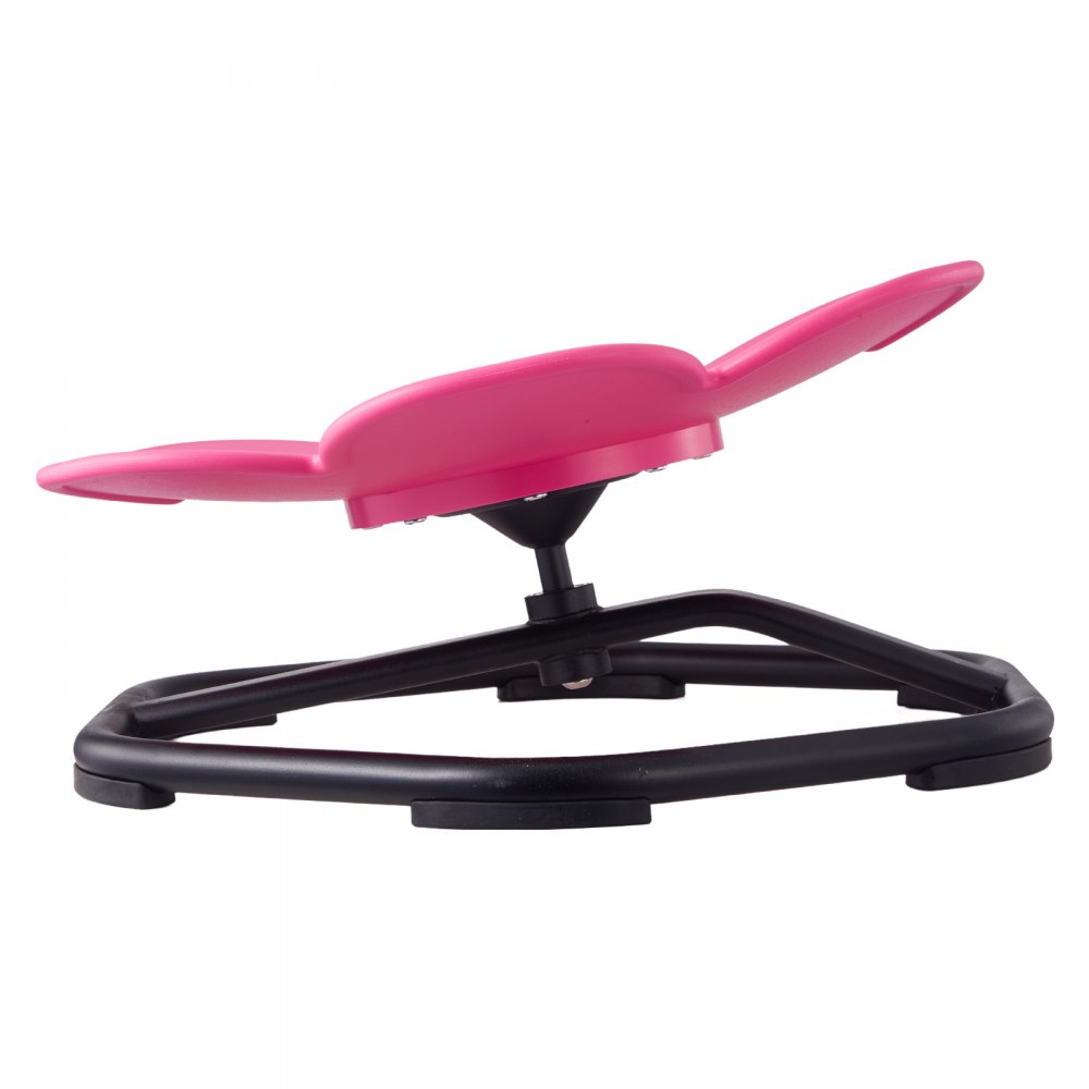 VEVOR Kinderdrehstuhl sensorischer Drehstuhl in Blumenform, 100 kg Tragkraft, sensorisches Spielzeug mit rutschfester Metallfuß, zur Förderung von Koordination Gleichgewicht  Konzentration, Rosa