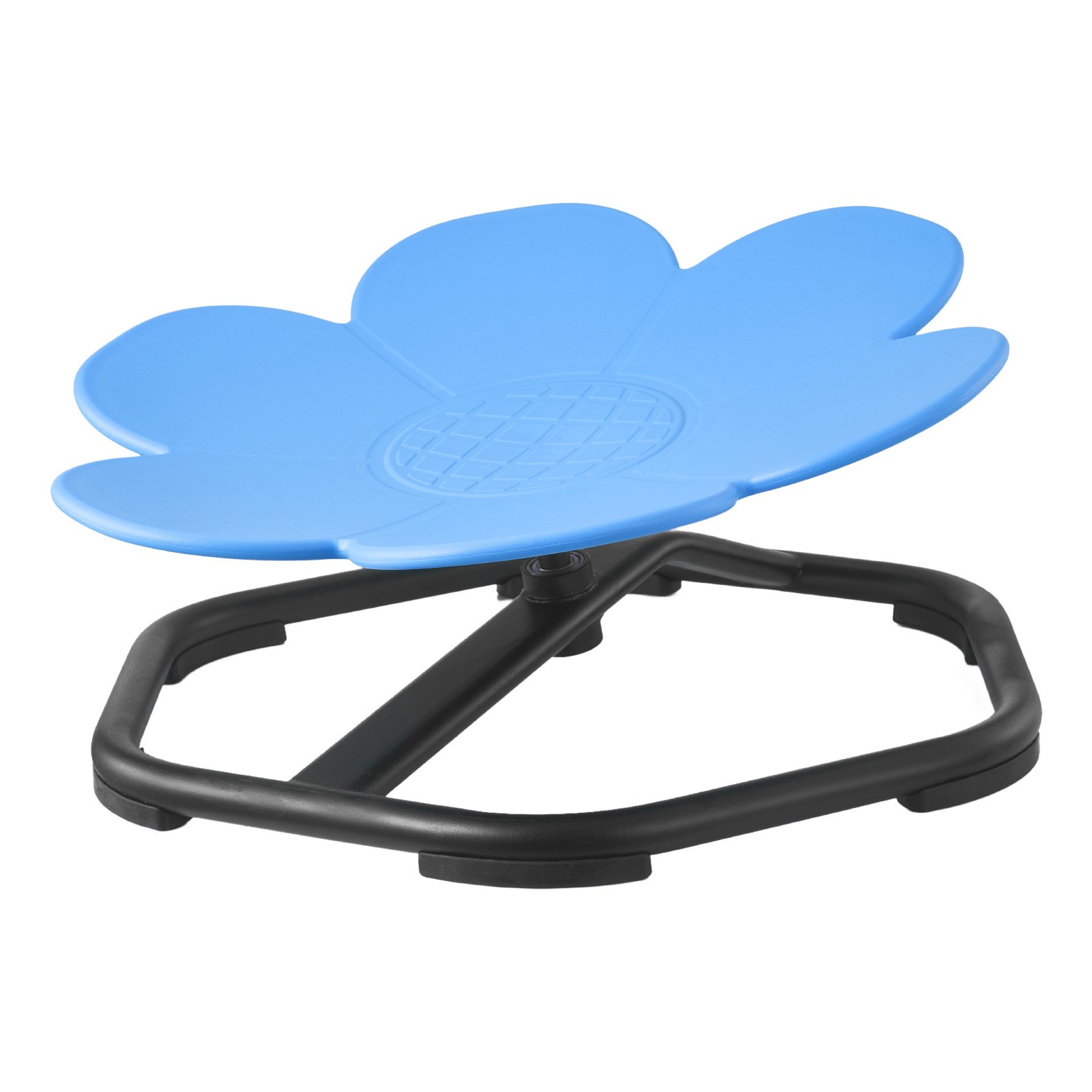 VEVOR Kinderdrehstuhl sensorischer Drehstuhl in Blumenform, 100 kg Tragkraft, sensorisches Spielzeug mit rutschfester Metallfuß, zur Förderung von Koordination Gleichgewicht  Konzentration, Blau