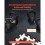VEVOR Bodenmatten 12 Stk. Gummioberfläche & EVA-Schaum, 61 x 61 cm Trainingsmatten mit 48 Quadratfuß Abdeckung, ineinandergreifende Gymnastikmatten für Fitnessstudio Garage, Schwarz & Weiß