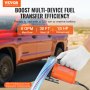 VEVOR Dieselpumpe, 12 V DC, 8 GPM, 1/6 PS, Heizölpumpe mit automatischer Abschaltung der Pistole, Umfüllpumpe, langer Einlass- und Auslassschlauch für Benzin, Diesel, Kerosin, Methanol-Mischungen