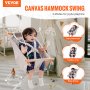 VEVOR Hängemattenschaukel Hängeliege Segeltuch Babyschaukel Outdoor Indoor