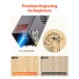 VEVOR Lasergravierer, 20 W, Lasergravur- & Schneidemaschine mit Gehäuse, Laserschneider, Graviermaschine, 7000 mm/min, 300x300 mm Arbeitsbereich, für Holz, Leder, Glas, bestimmte Metalle, Klasse 1