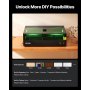 VEVOR Lasergravierer, 20 W, Lasergravur- & Schneidemaschine mit integrierter Kamera, Laserschneider, 36.000 mm/min, Arbeitsbereich 50 x 32 cm, für Holz, Leder, Glas, Papier, bestimmte Metalle, Klasse 1