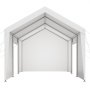 VEVOR Zeltgarage Carport Garagenzelt Autoüberdachung 3,65x6,09x3,02m Weiß, für Auto & Boot Abnehmbare Seitenwände & Reißverschlusstür UV-Beständig & Wasserabweisend Dual-Use-Design