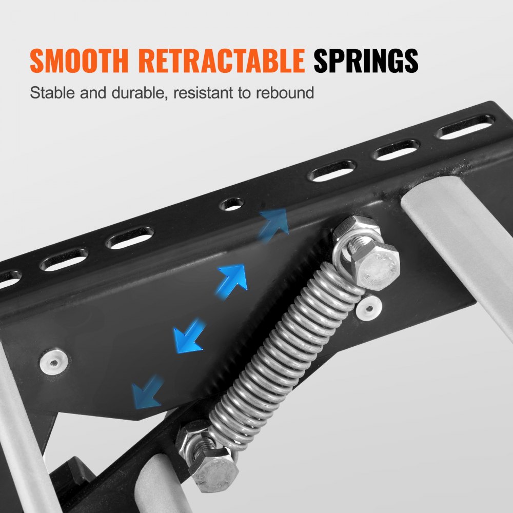 VEVOR Wohnmobil-Stufen, 2-stufig, Einziehbare Wohnmobil-Treppe, Faltbar, 200 kg Tragkraft, Stufen aus Aluminiumlegierung, Verdickte Stahlplatte, Rutschfeste Stufen für Sicheres Ein- und Aussteigen