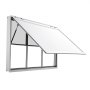 VEVOR Concession Window 1880x1016mm Aluminum Alloy Service Window, for Food Truck, Up to 85 Degrees Stand Serving w/ 3 Fixed & 3 Sliding  Windows, Awning Door and Drag Hook, Rainwater Resistant