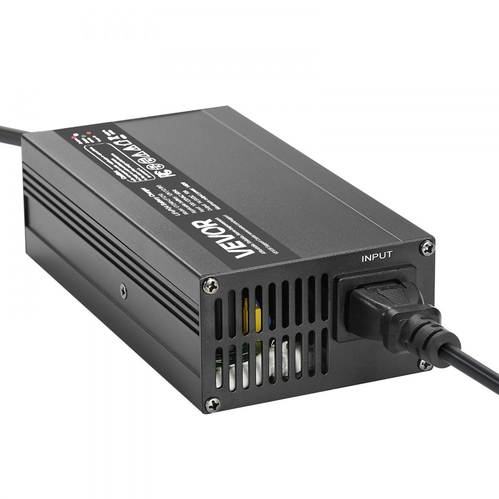 VEVOR 12 V 10 A Lithium-Batterieladegerät, 14,6 V DC Ladespannung, mit Anderson-Anschluss, LED-Anzeige, 0-V-Aktivierung, für Lithium-LiFePO4-Deep-Cycle-Akkus von Booten, Wohnmobilen