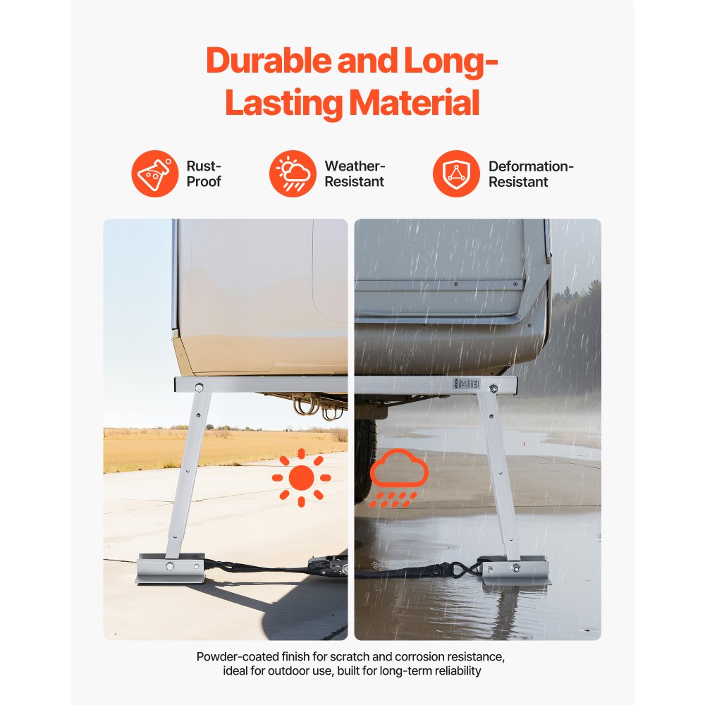 VEVOR Wohnmobilstabilisator Stoßstangenstabilisator für Anhänger Wohnmobile Sattelauflieger, höhenverstellbar 304,8-711,2 mm, reduziert das Wackeln des Wohnmobils, 1 Stk. Stützung
