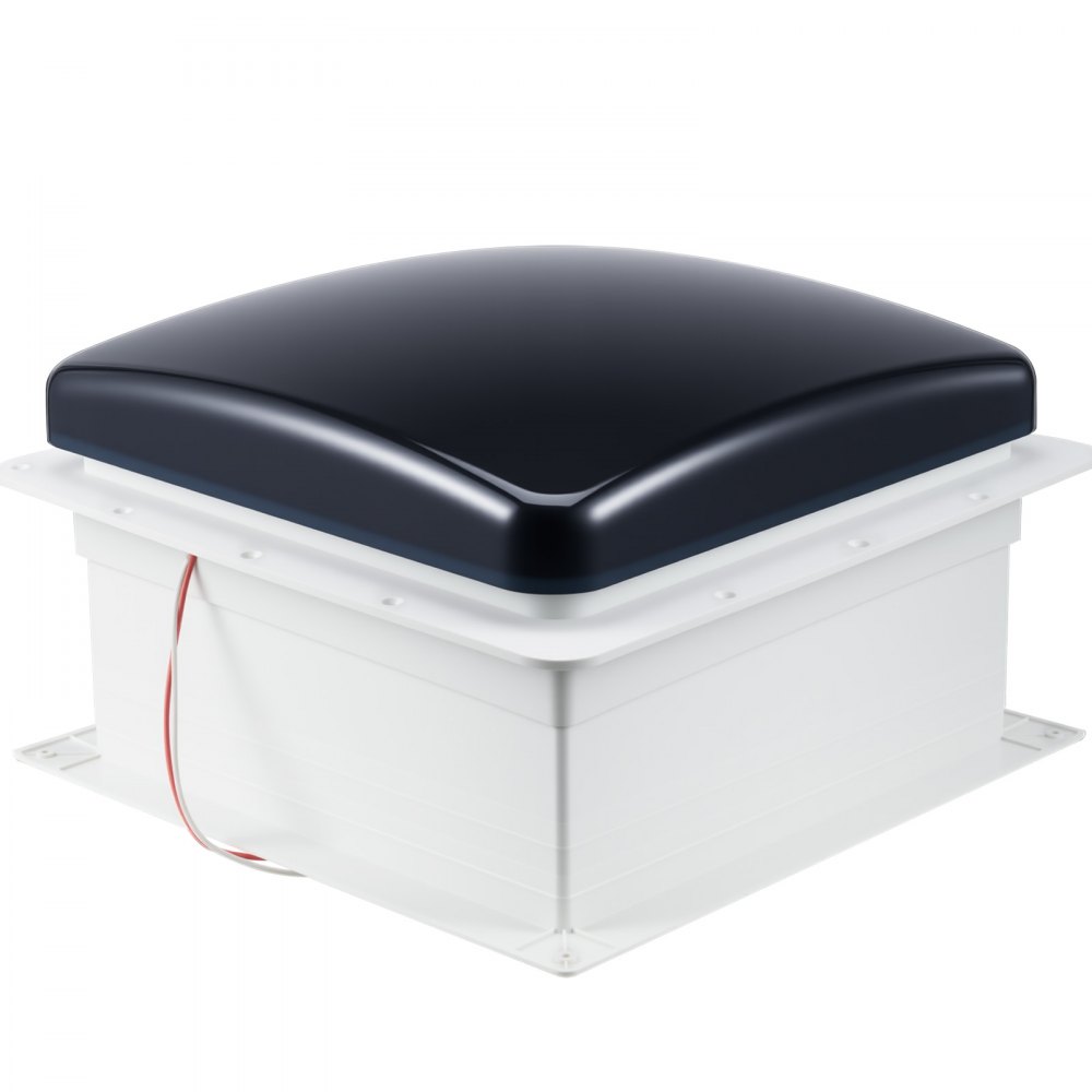VEVOR Wohnmobil-Lüfter, Dachventilator 12 V, leistungsstarker 10-Gang-Wendelüfter mit Fernbedienung, eingebauter Gleichstrommotor, elektrischer Deckel, passend für 35,6x35,6 cm große Dachöffnungen
