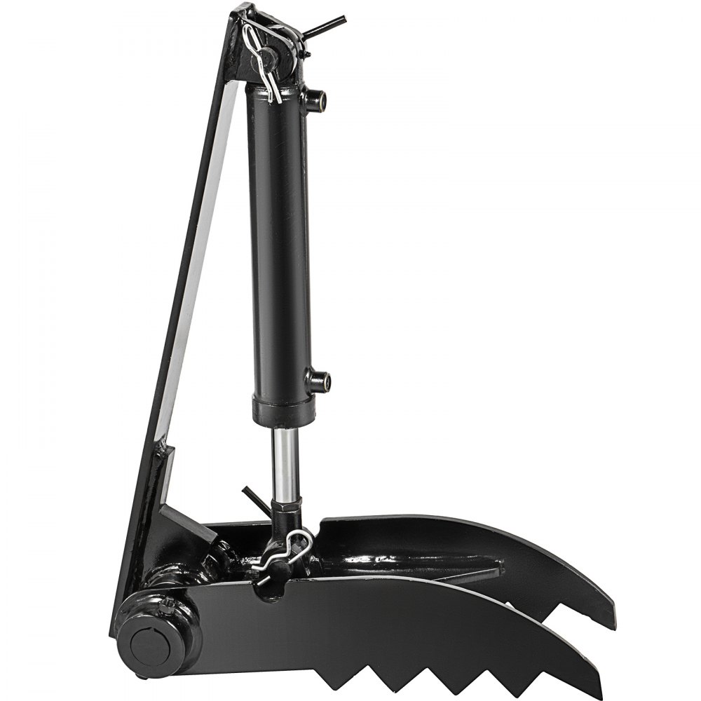 VEVOR Minibagger Daumen Baggerdaumen Greifer 20,3 x 76,2 cm, 2-Zähne hydraulischer Baumaschinen Baggerdaumen Greifer Holzgreifer Niederhalter für Minibagger Excavator Thumb für Bagger Zubehör
