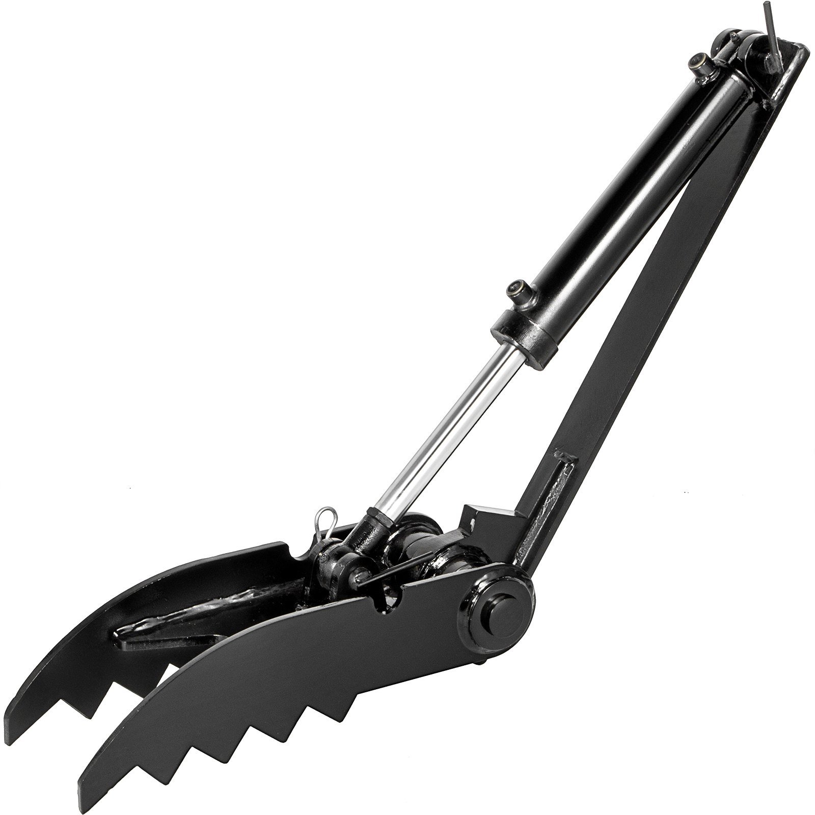 VEVOR Minibagger Daumen Baggerdaumen Greifer 20,3 x 76,2 cm, 2-Zähne hydraulischer Baumaschinen Baggerdaumen Greifer Holzgreifer Niederhalter für Minibagger Excavator Thumb für Bagger Zubehör