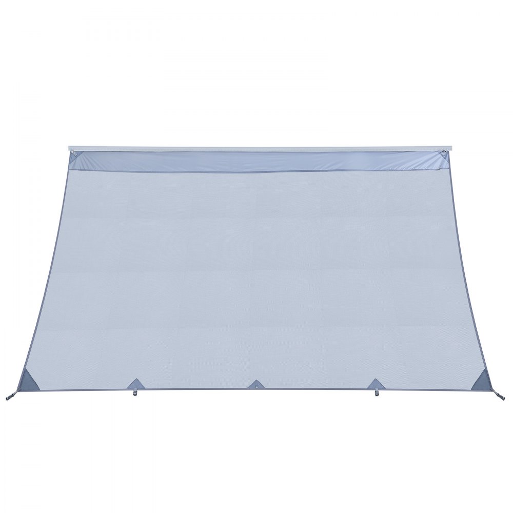 VEVOR Sonnenschutz (2 x 3,3 m) für Markisen (3,5 m), Markisen-Vorderwand aus Polyester-Netzgewebe, Doppelt Genähter & Atmungsaktiver Sichtschutz für Wohnmobil, Camping & Wohnwagen