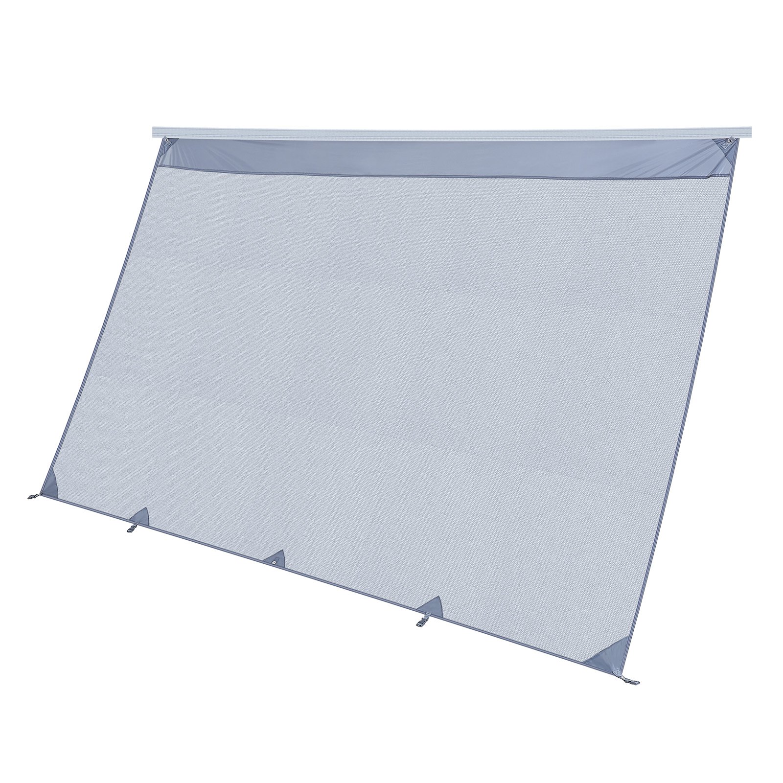 VEVOR Sonnenschutz (2 x 3,3 m) für Markisen (3,5 m), Markisen-Vorderwand aus Polyester-Netzgewebe, Doppelt Genähter & Atmungsaktiver Sichtschutz für Wohnmobil, Camping & Wohnwagen