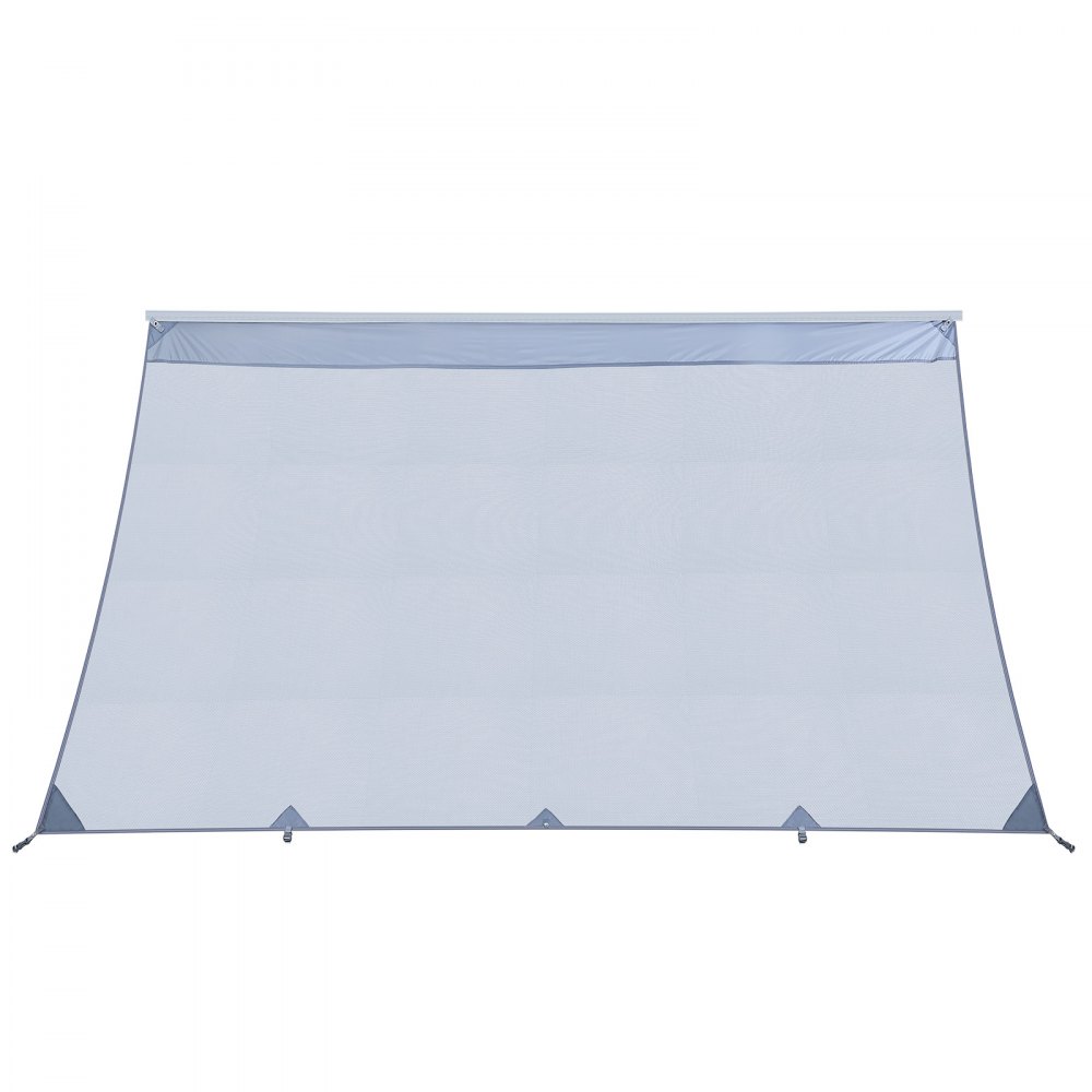 VEVOR Sonnenschutz (2 x 4,3 m) für Markisen (4,5 m), Markisen-Vorderwand aus Polyester-Netzgewebe, Doppelt Genähter & Atmungsaktiver Sichtschutz für Wohnmobil, Camping & Wohnwagen