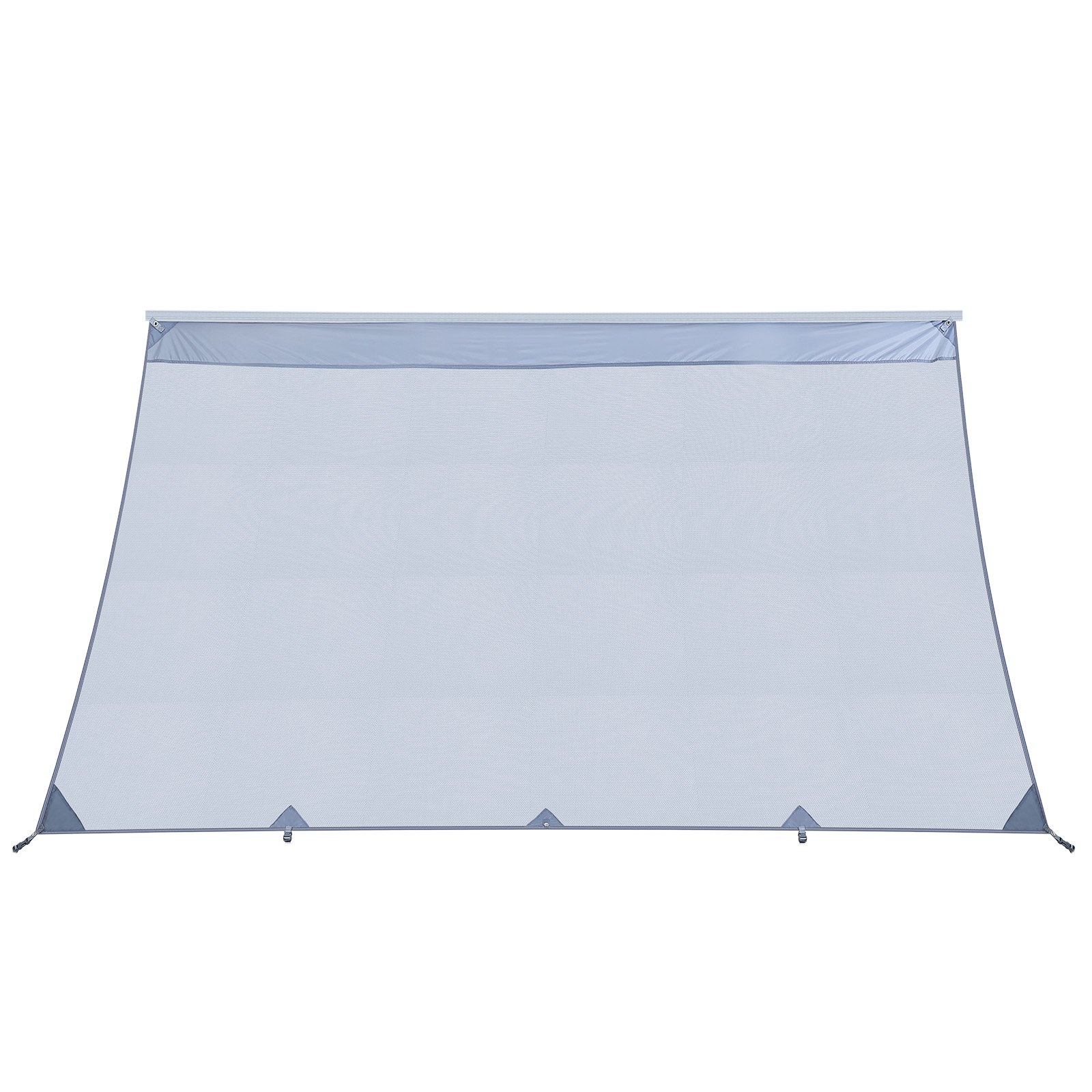 VEVOR Sonnenschutz (2 x 4,3 m) für Markisen (4,5 m), Markisen-Vorderwand aus Polyester-Netzgewebe, Doppelt Genähter & Atmungsaktiver Sichtschutz für Wohnmobil, Camping & Wohnwagen