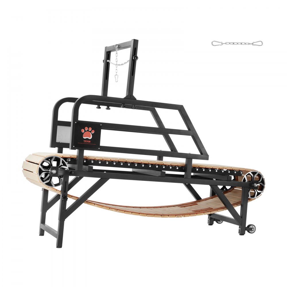 VEVOR Hundelaufband für mittelgroße Hunde, 100 kg, Hundelaufmaschine mit verstellbaren Rampen, Dog Pacer Slatmill für Hunde, Haustier-Laufband-Trainingsgerät für Indoor-&Outdoor-Übungen, 190x56x143cm