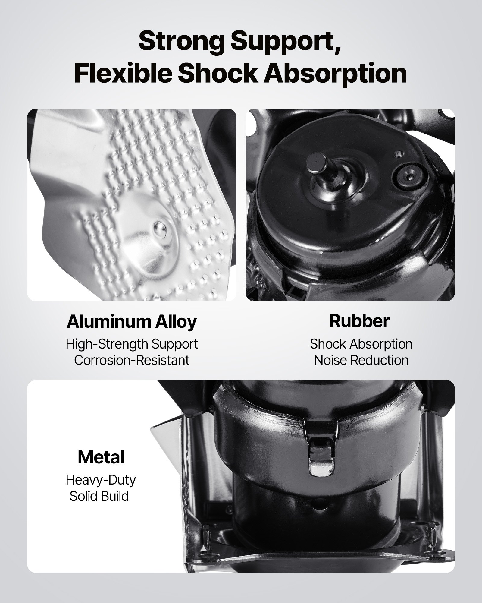 VEVOR Motorhalterungssatz Ersatz 2 Stk. kompatibel mit 2014–2018 Chevrolet Silverado 1500 5,3 l V8, ersetzt OE# 84175582, 84175583, sichere Unterstützung, linke und rechte Fronthalterungen