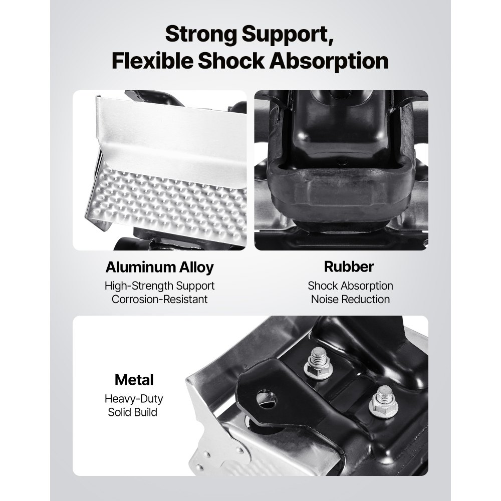 VEVOR Motorhalterungssatz Ersatz 2 Stk. kompatibel mit 2007–2013 Chevrolet Silverado 1500 5,3 l V8, ersetzt OE# A5365, A5365, sichere Unterstützung, linke und rechte Fronthalterungen