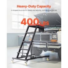 VEVOR Rollbar Automotive Topside Creeper, Engine Creeper 1080–1645 mm Einstellbar, 181,44 kg Kapazität High Top Creeper, 4 Lenkrollen, Gepolstertes Deck, Creeper für die Garage zu Hause