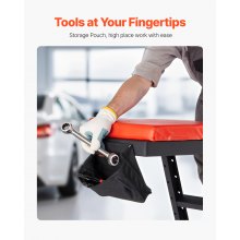 VEVOR Rollbar Automotive Topside Creeper, Engine Creeper 1080–1645 mm Einstellbar, 181,44 kg Kapazität High Top Creeper, 4 Lenkrollen, Gepolstertes Deck, Creeper für die Garage zu Hause