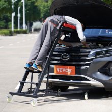 VEVOR Rollbar Automotive Topside Creeper, Engine Creeper 1080–1645 mm Einstellbar, 181,44 kg Kapazität High Top Creeper, 4 Lenkrollen, Gepolstertes Deck, Creeper für die Garage zu Hause