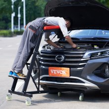 VEVOR Automotive Topside Creeper Kraftfahrzeuge, Faltbare Creeper für Autoreparatur und -wartung, mit Einstellbarer Höhe von 126 bis 192 cm, 181,44 kg Kapazität, Hohe Creeper, 4 Lenkrollen, Robust