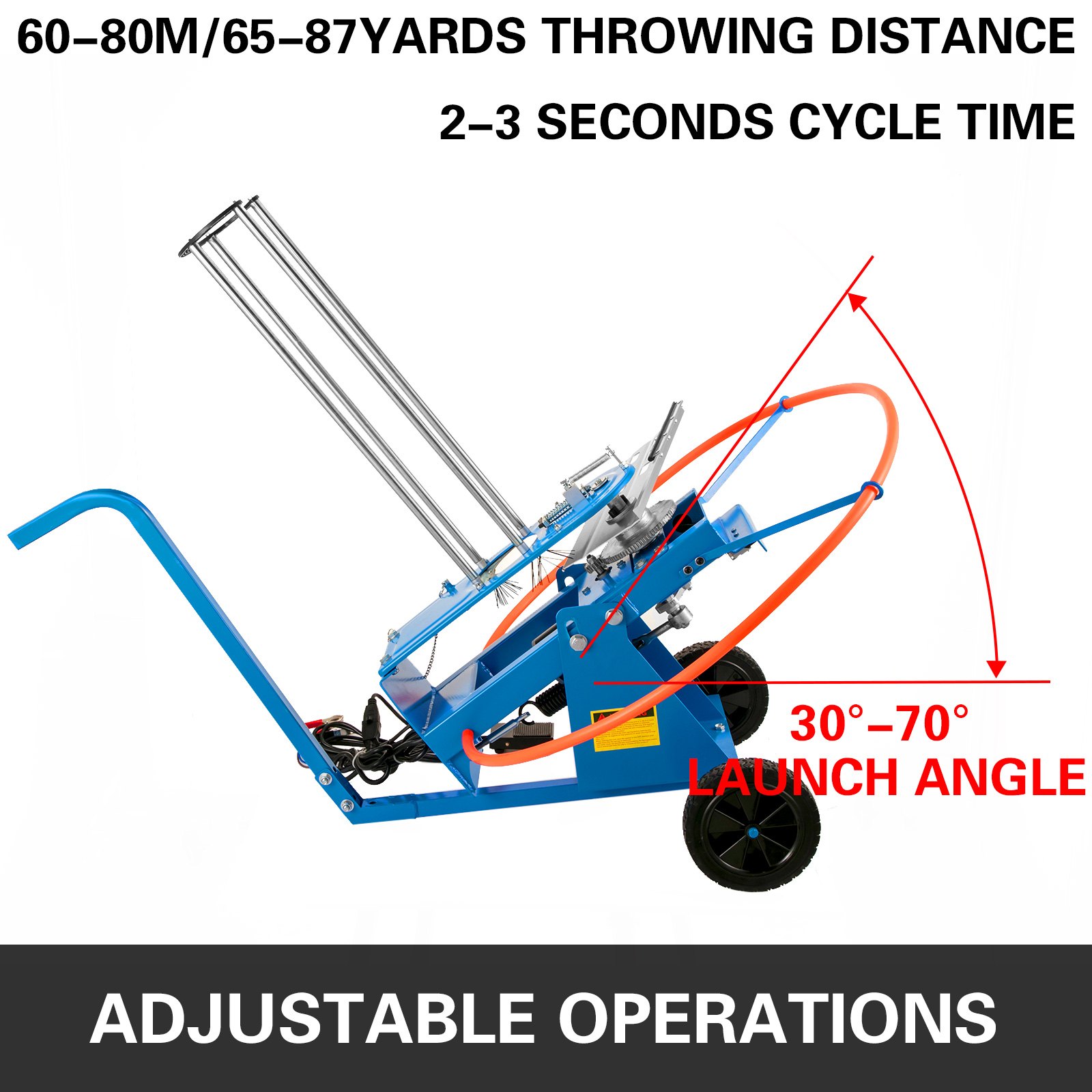 VEVOR Tontaubenwerfer Skeet Jager Jagdfähigkeiten Outdoor-Sport Trainingshilfe mit Rad Tontauben Schießen Aluminium Tontauben Wurfmaschine