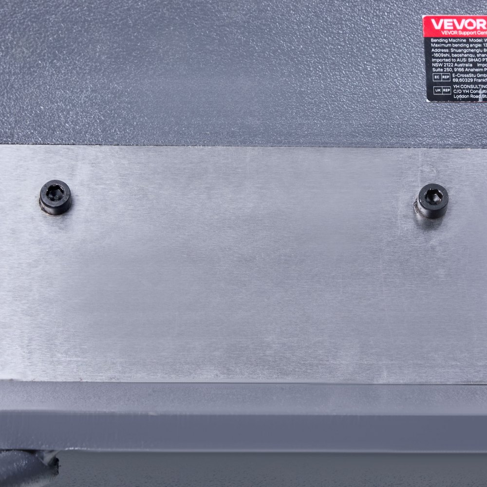 VEVOR Biegemaschine, 610 mm Kantbank, 1,5-mm-Weichstahl-Biegedicke, 0–135 Grad einstellbar, Blechbieger, Schwenkbiegemaschine mit 5 Fingern, Blechbiegemaschine für präzises Biegen
