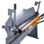 VEVOR Box and Pan Brake, 1220 mm Sheet Metal Bending Brake, 12-Gauge Mild Steel Capacity, 0-135 Degree Adjustable, Metal Bender Machine with 8 Fingers, Heavy-Duty Aluminum Folder for Precise Bending