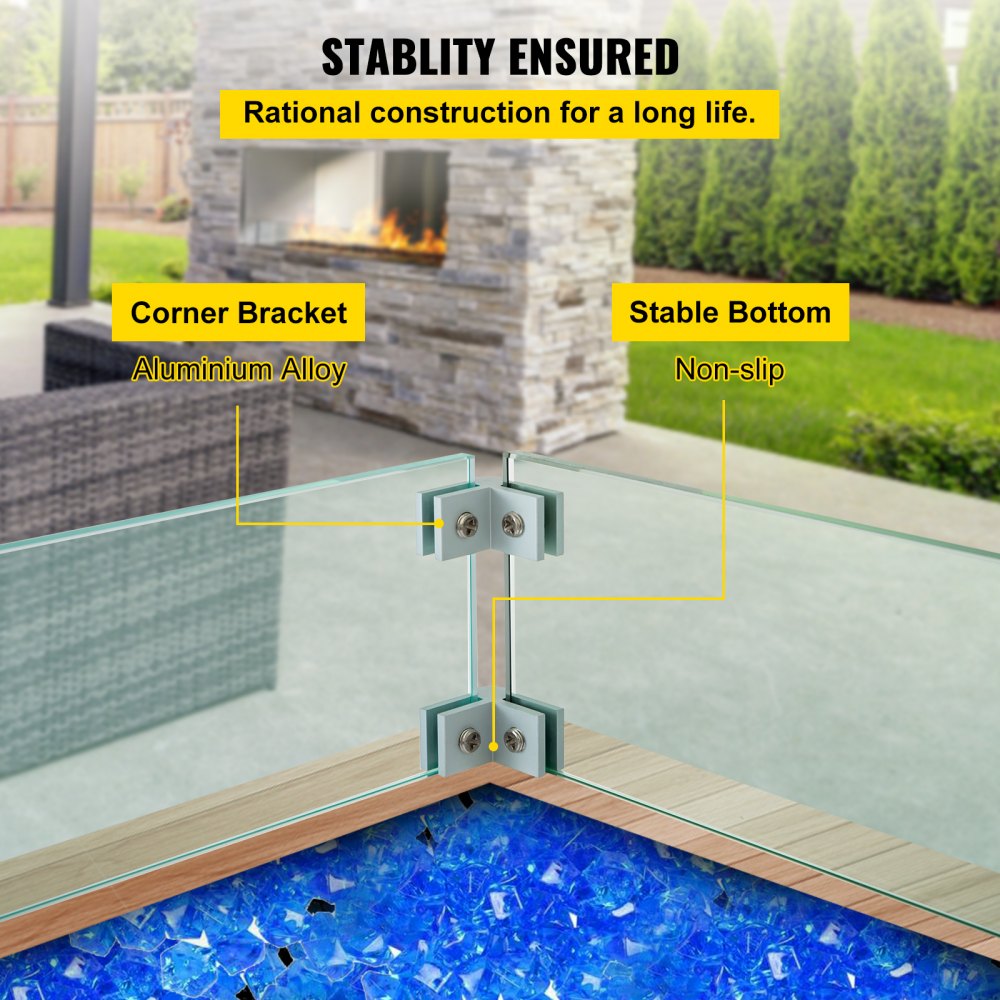 Gaskamin Glasaufsatz 75x35cm Außenkamin Tischkamin Tischfeuer Wandkamin Gelkamin