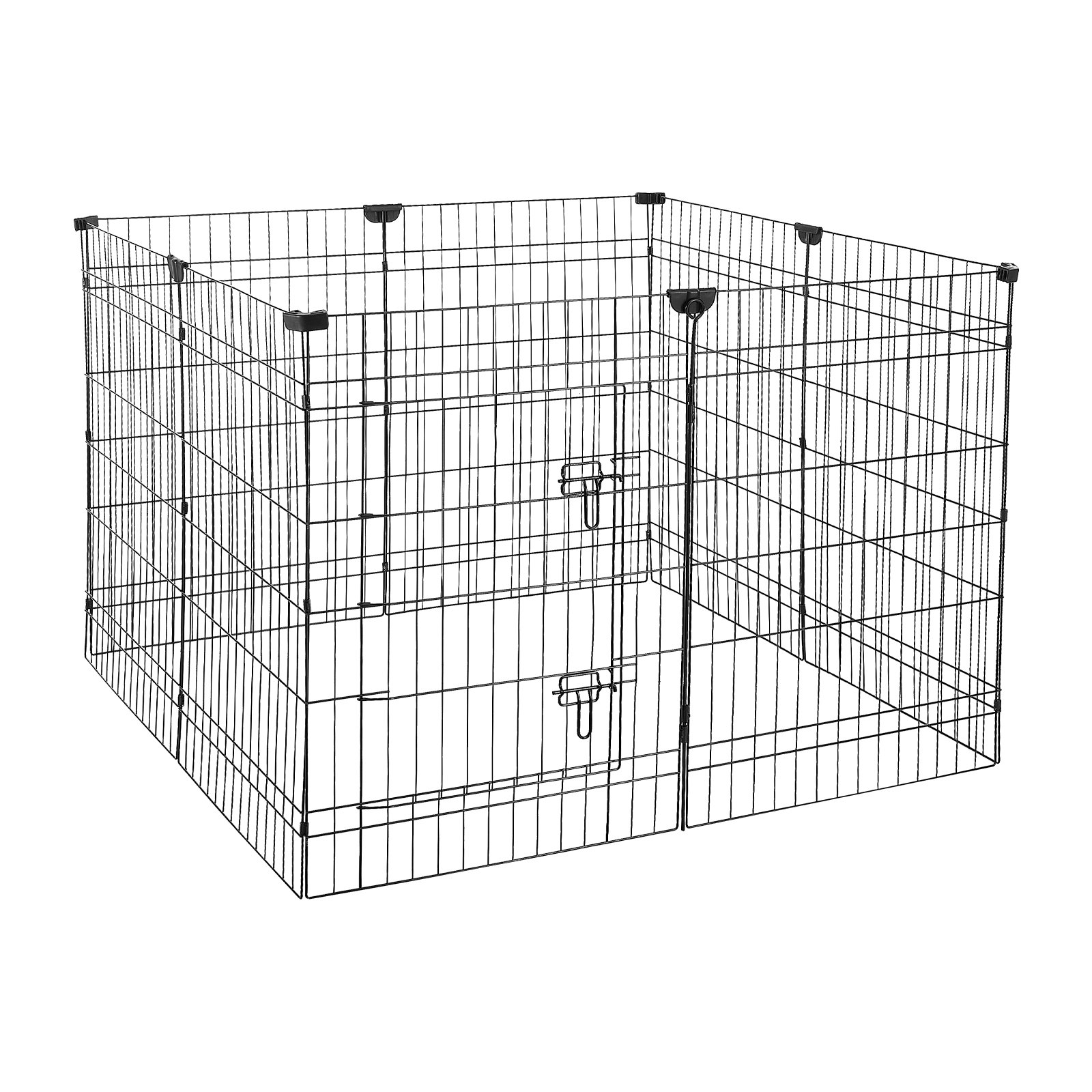 VEVOR Welpenauslauf Welpenlaufstall 91 cm 8-tlg. mit Deckel & Bodenmatte, Spielplatz für Große Hunde Katzen & Andere Kleintiere Faltbar Durch die Verschiedenen Formen Vielfältig Einsetzbar