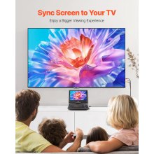 VEVOR Tragbarer DVD-Player mit 256 mm HD-Drehbildschirm 4 Stunden Laufzeit