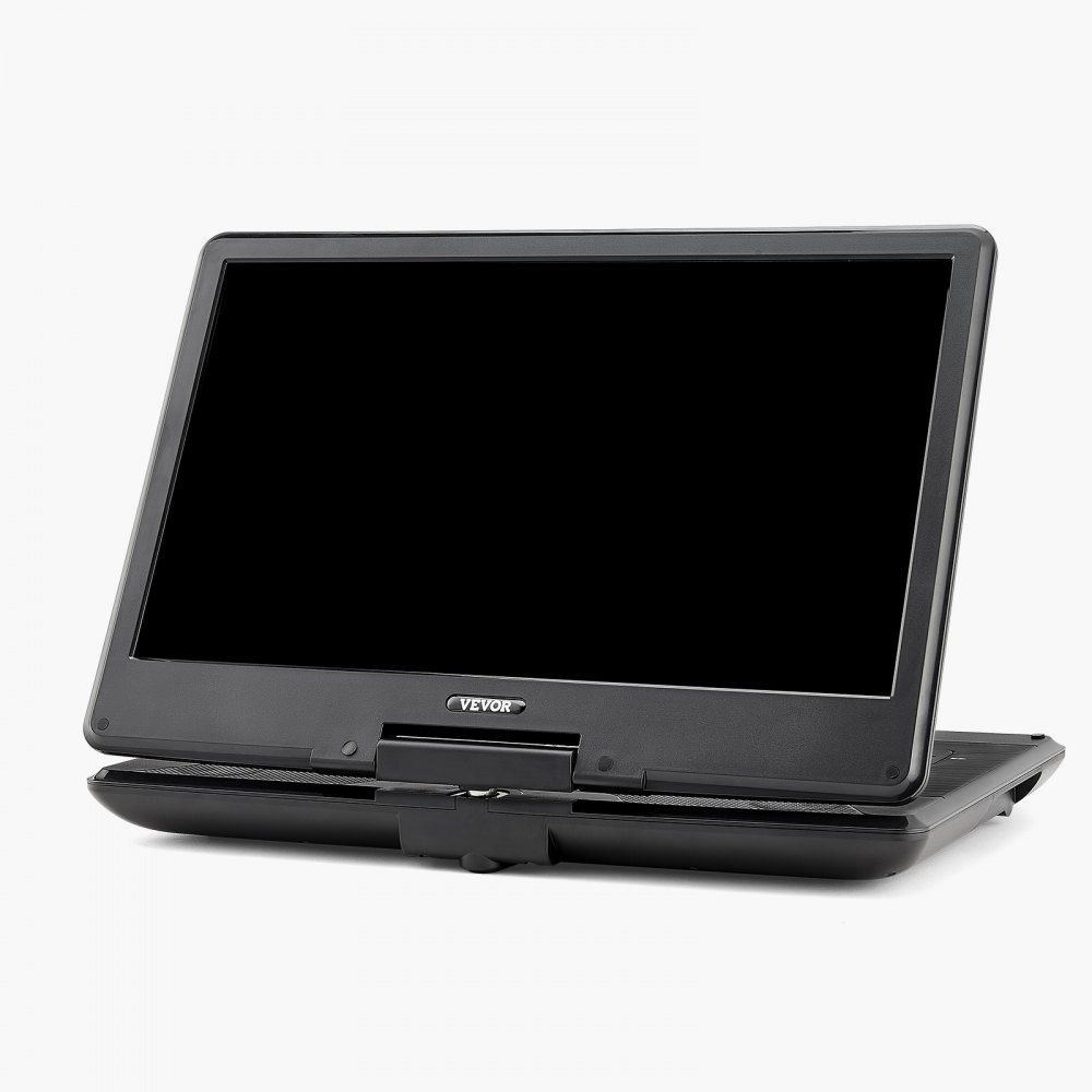 VEVOR tragbarer DVD-Player mit drehbarem HD-Bildschirm (358 mm), eingebauter Akku mit 4,5-5 h Laufzeit, 2 Lautsprecher, unterstützt Synchronisierung von TV/USB/SD-Karte/CD/DVD, Autoladegerät schwarz