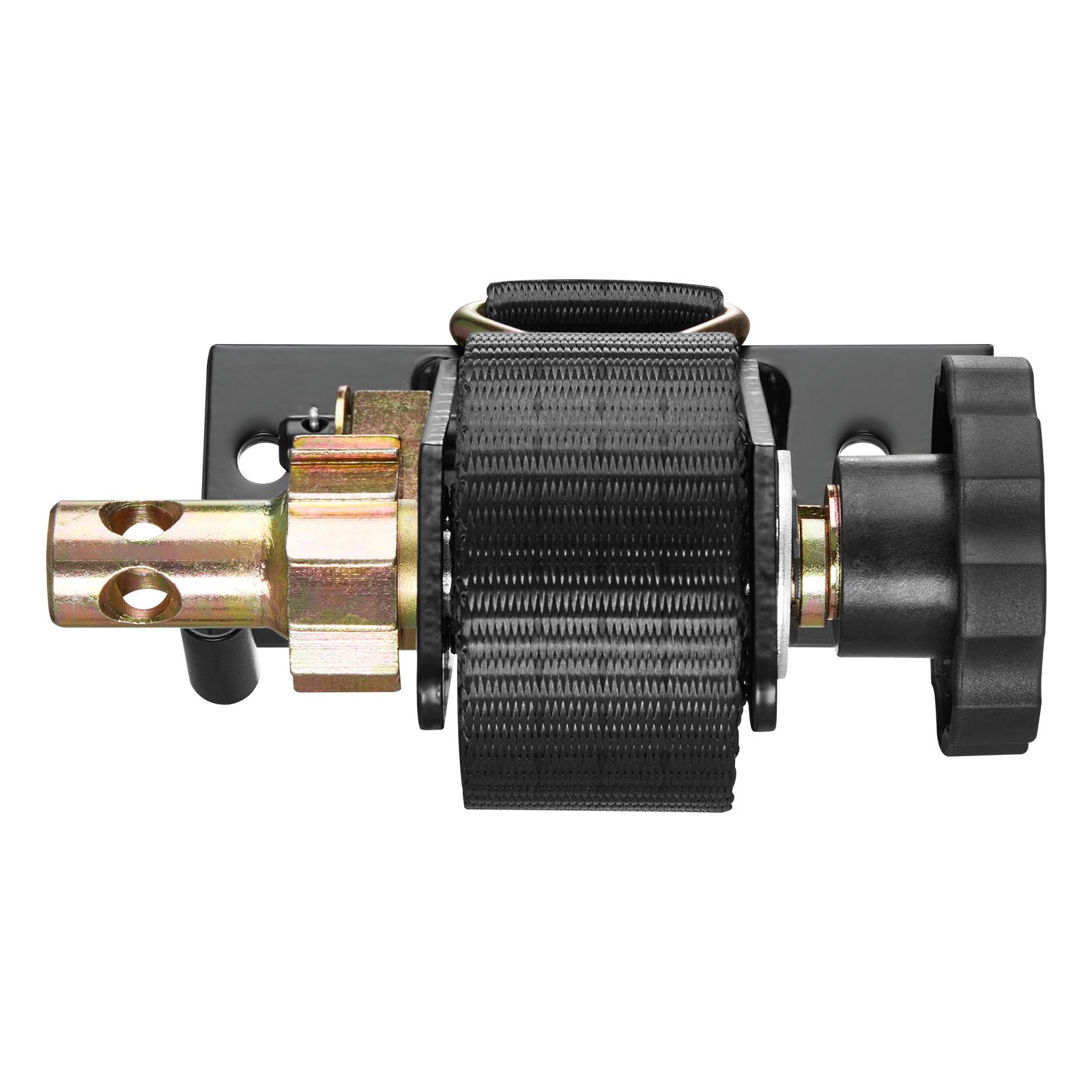 VEVOR Spanngurte für Leitergestell, schwarze Vierkantrohrbefestigung, 38 mm x 2,25 m, Ratschengurte mit doppelten J-Haken, 226,8 kg Traglast, Schnallenverschluss (2er-Pack) für Dachträger