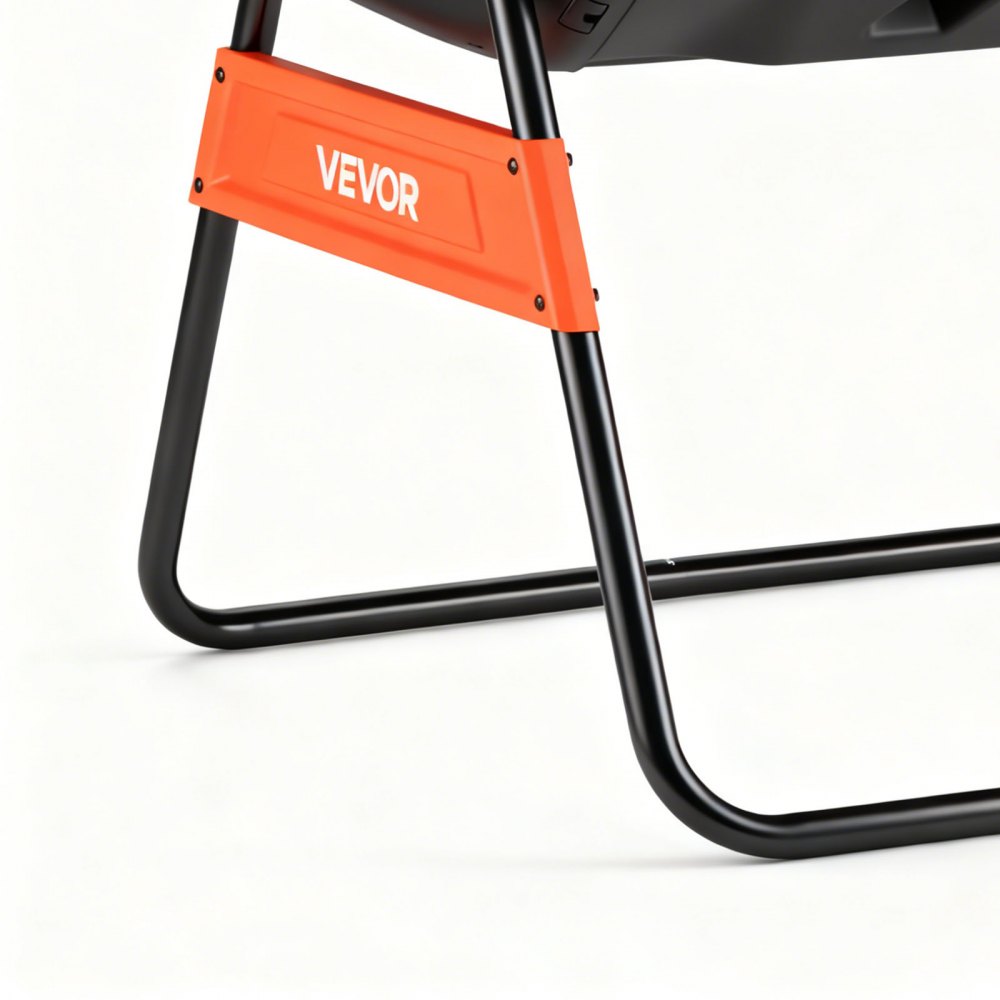 VEVOR Komposttrommel 200 L, Tumbling-Komposter Outdoor mit 2 Schiebetüren & Belüftungssystem & Doppelkammern, Kompostbehälter aus PP & Kohlenstoffstahl für Garten-, Küchen- und Hofabfälle