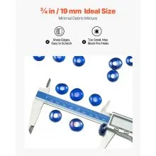 VEVOR Feuerglas, 9 kg hochtemperaturbeständige Glassteine, 19 mm Feuerstellen-Glasperlen, Feuerstelle Glasfelsen, rauchfreies Kaminglas, Feuerkristall, Feuerperlen, für Kamin, Kobaltblau