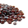 VEVOR Feuerglas, 4,5 kg hochtemperaturbeständige Glassteine, 19 mm Feuerstellen-Glasperlen, Feuerstelle Glasfelsen, rauchfreies Kaminglas, Feuerkristall, Feuerperlen, für Kamin Bernsteinfarbe
