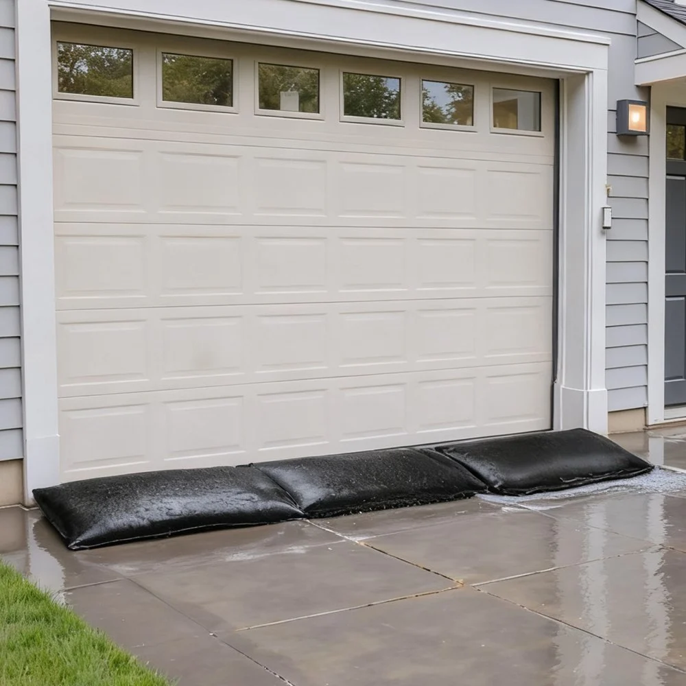 VEVOR Sandsäcke (sandfrei) 6-tlg. (83 x 43 cm) Hochwasserbarriere Hochwasserschutz, Überschwemmungsschutzsäcke für Haus Tür Keller Garage Hochwassersäcke Hochwassersperre