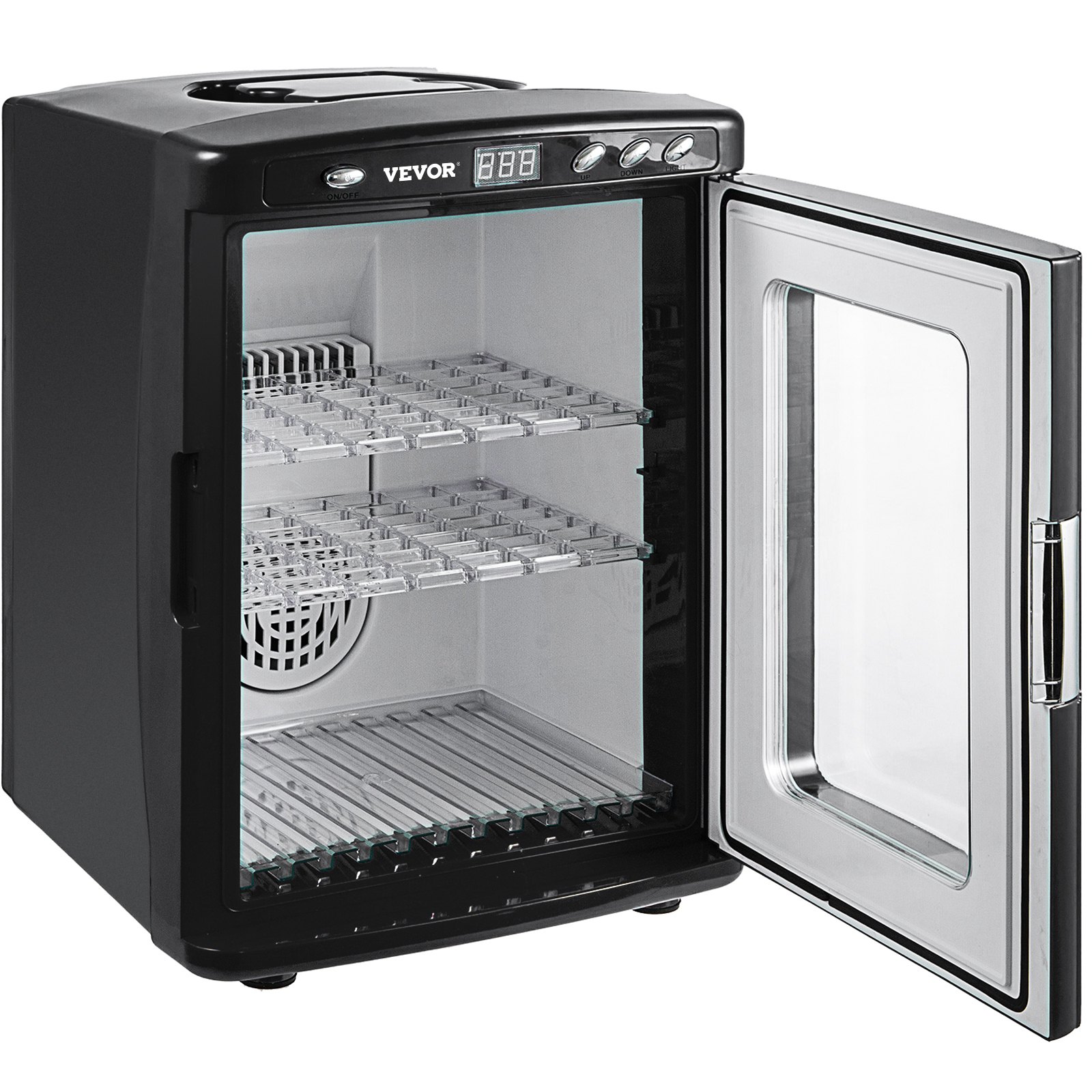 VEVOR Brutapparat Reptilieneier Inkubatoren 25L Labor Kühlung Heizung 5-42℃ 220V für Bruteier Schwarz