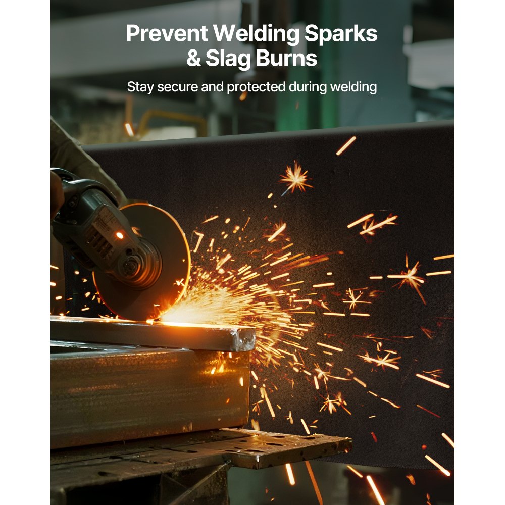 VEVOR Löschdecke, 2er-Pack 508x914 mm flammhemmende Schweißdecke aus Carbonfilz, bis zu 982 °C hitzebeständige Brandschutzdecke, 3,5 mm dicke feuerfeste Isoliermatte, Feuerlöschdecke