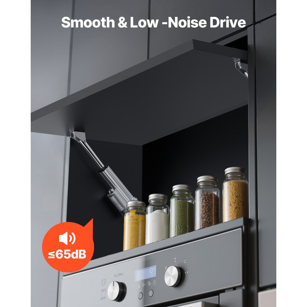 VEVOR 12-V-Linearantrieb, 101,6 mm IP65 wasserdichter Linearmotor, 3000 N Linear Actuator, 5 mm/s Lineartechnik-Aktuatoren mit Montagehalterungen für Solartracker, Industriemaschinen, Türöffner