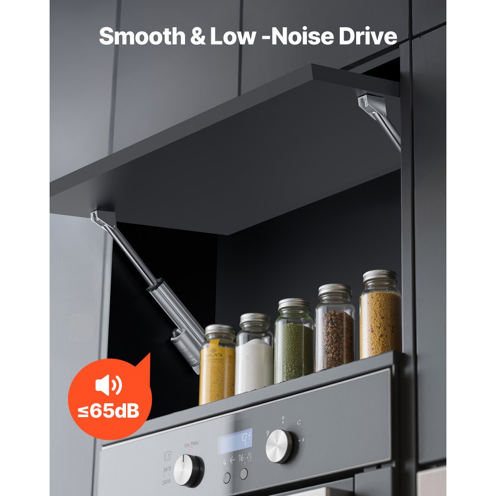 VEVOR 12-V-Linearantrieb, 152,4 mm IP65 wasserdichter Linearmotor, 3000 N Linear Actuator, 5 mm/s Lineartechnik-Aktuatoren mit Montagehalterungen für Solartracker, Industriemaschinen, Türöffner