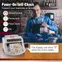 VEVOR FJ0288 Geldzählmaschine Weiß mit Echtheitprüfung, Banknotenzähler 1000 Stück/min mit UV- und MG-Systemen, 7 kg mit LED-Bildschirm für Euro, Dollar, Pfund (26 x 23,5 x 17 cm)