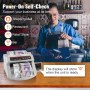 VEVOR FJ0288 Geldzählmaschine Weiß mit Echtheitprüfung, Banknotenzähler 1000 Stück/min mit UV- und MG-Systemen, 7 kg mit LED-Bildschirm für Euro, Dollar, Pfund (26 x 23,5 x 17 cm)