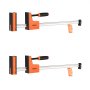 VEVOR Bar Clamps for Woodworking, 2-Pack 60.96 cm Parallel Clamp Set, F-Clamp with 680 kg Load Limit, Even Pressure, High-strength Plastic and Carbon Steel, for Woodworking Metal Working, Orange