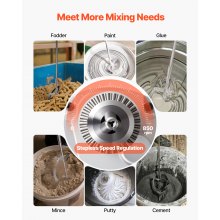 VEVOR elektrische Bohrmaschine 15,89 mm mit Mixer Bohrmaschinenmischer 850 U/min 3,2 A Mischbohrmaschine mit D-Griff zum Bohren & Mischen multifunktionale Bohrgerät mit Mischer für Futter Zement