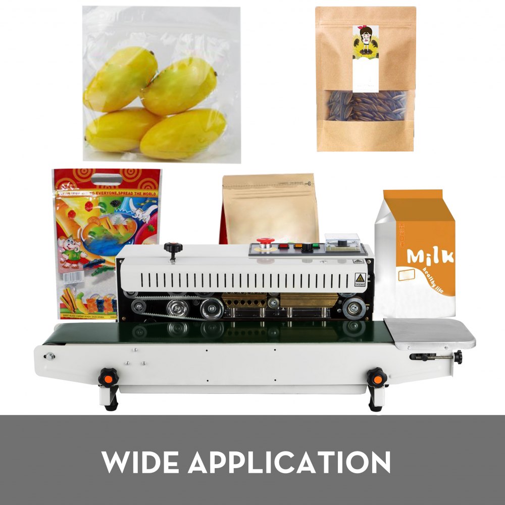 Automatische Horizontale Folienversiegelungsmaschine FR770 Durchlaufsiegelmaschine kontinuierliche Versiegelung für Plastiktüte 220V