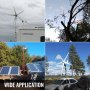 24v 500w 5 Blätter Wind Turbine Effective Haus Laderegler Windkraftanlage